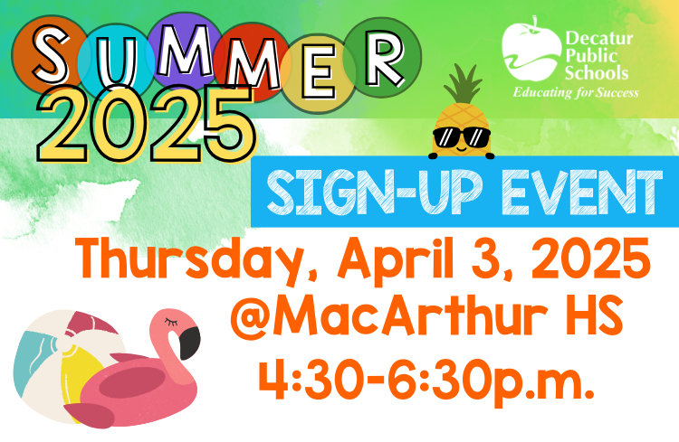  Summer Sign-Up Event April 3, 2025 @MHS 4:30-6:30p.m.